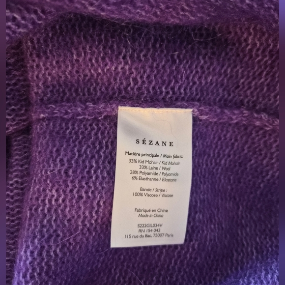 Sezane Angelie Cardigan Size M - Picture 4 of 7